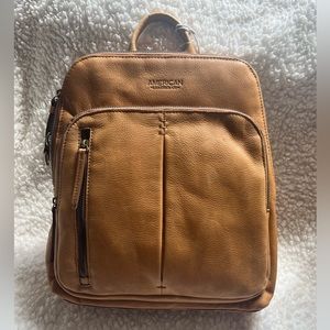 New with tags American Leather cafe latte smooth, Cleveland backpack